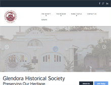 Tablet Screenshot of glendorahistoricalsociety.org